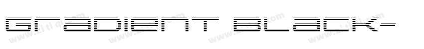 gradient black字体转换